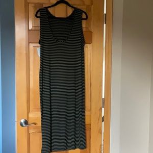 Olive and black striped sun dress❤️💕